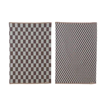 Mini-Max kitchen towel 2-pack - Brown (brown), 50x70 cm - Mette Ditmer