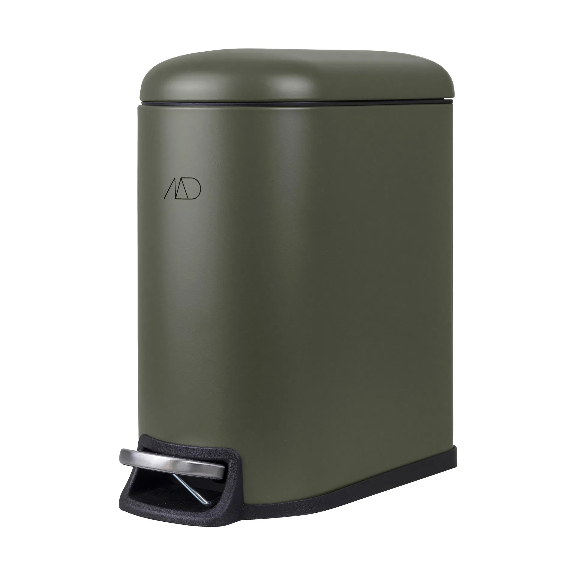Mini-Walther pedal bin 5 L, Dark olive Mette Ditmer