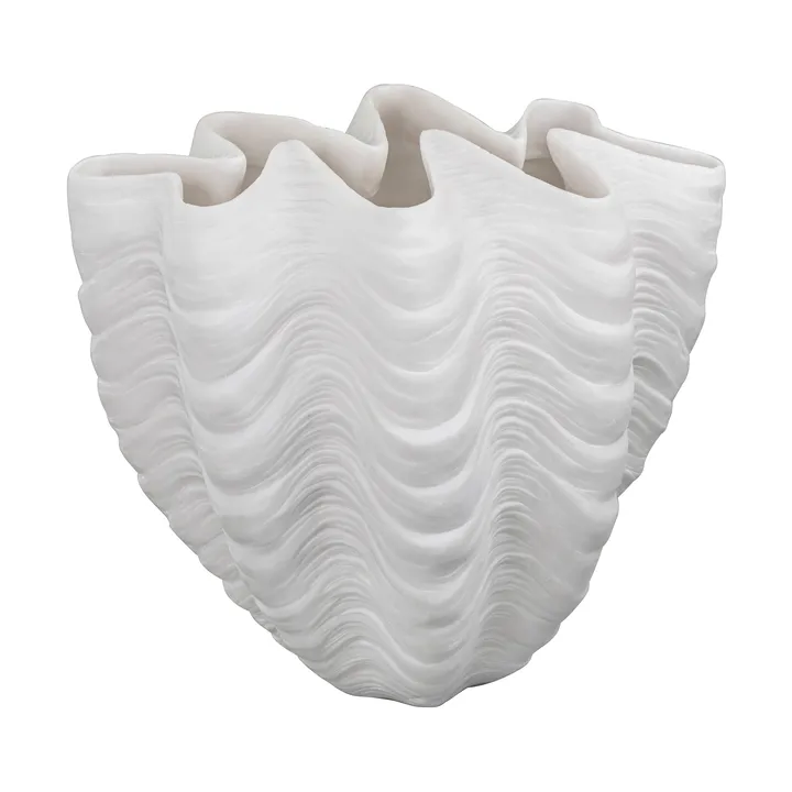 Shell vase - Large, 30 cm, white - Mette Ditmer