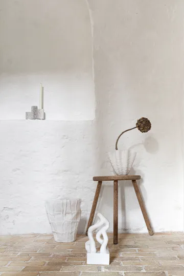 Shell vase - Small, 22 cm, white - Mette Ditmer