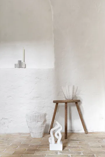 Shell vase - Small, 22 cm, white - Mette Ditmer