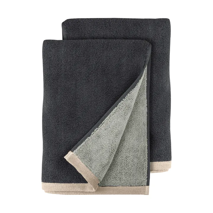 Soft guest towel 40x55 cm 2-pack - Grey (grey), 40x55 cm - Mette Ditmer