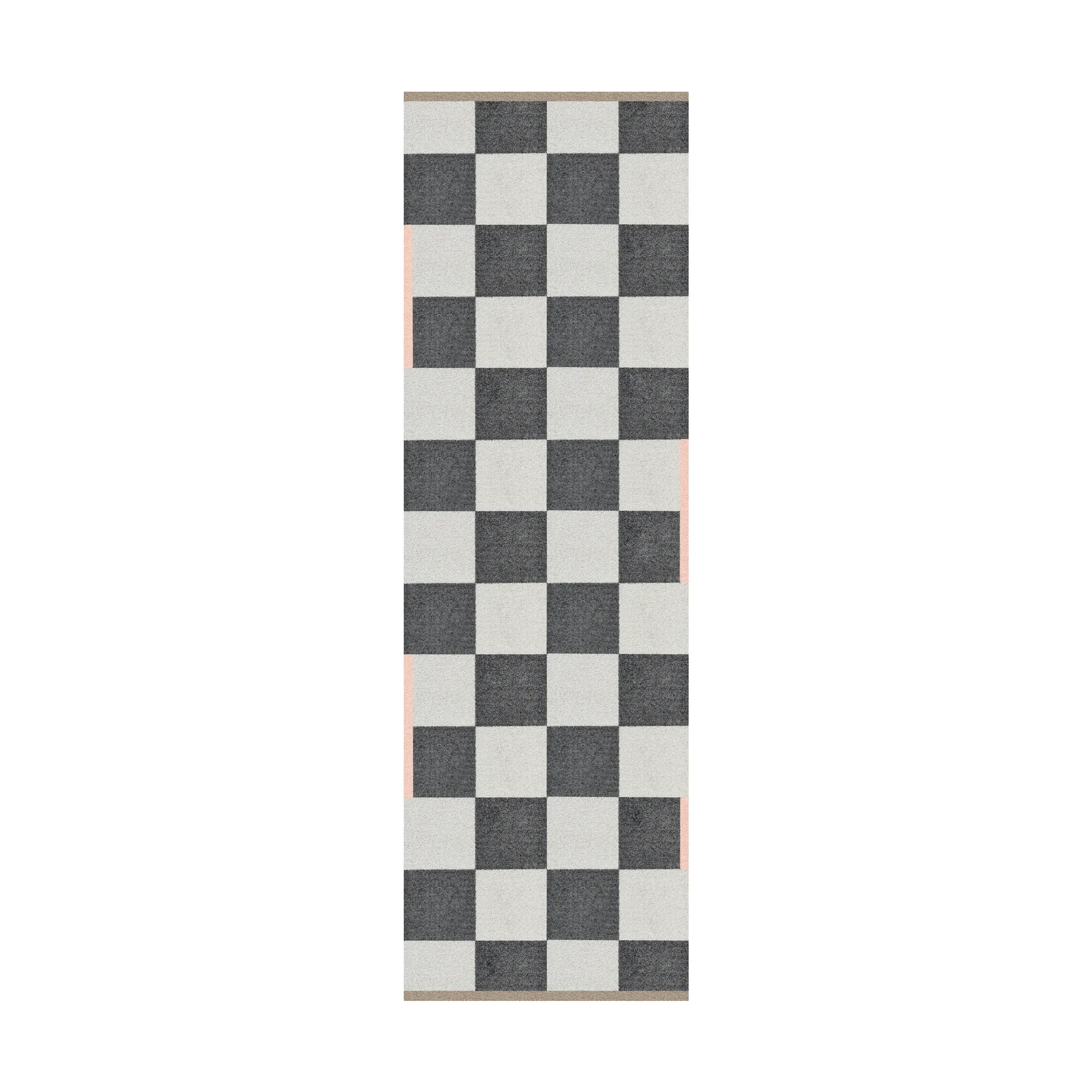 Square all-round hallway runner, Dark grey, 77x240 cm Mette Ditmer