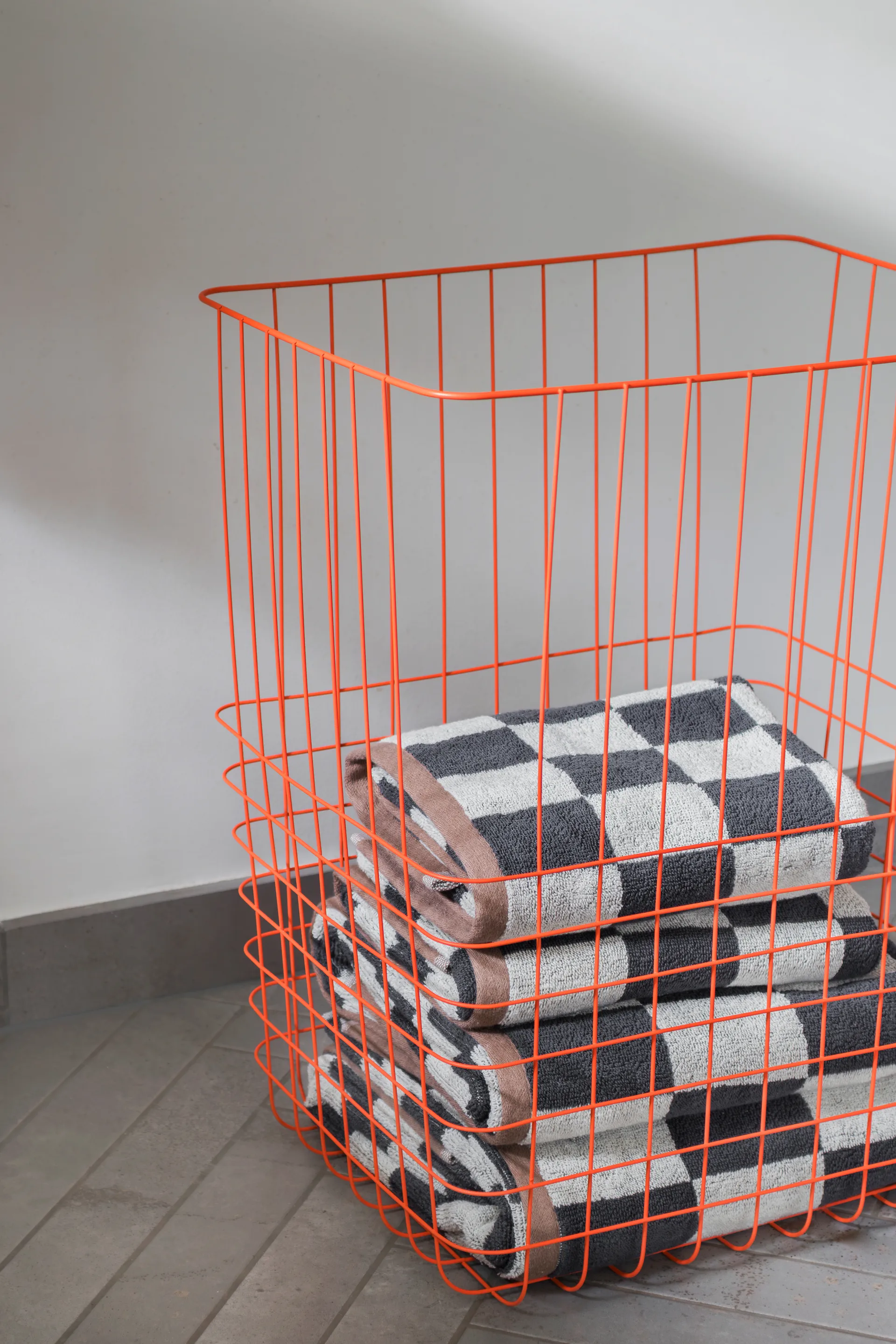 Store-it storage basket with cotton bag large, Orange Mette Ditmer