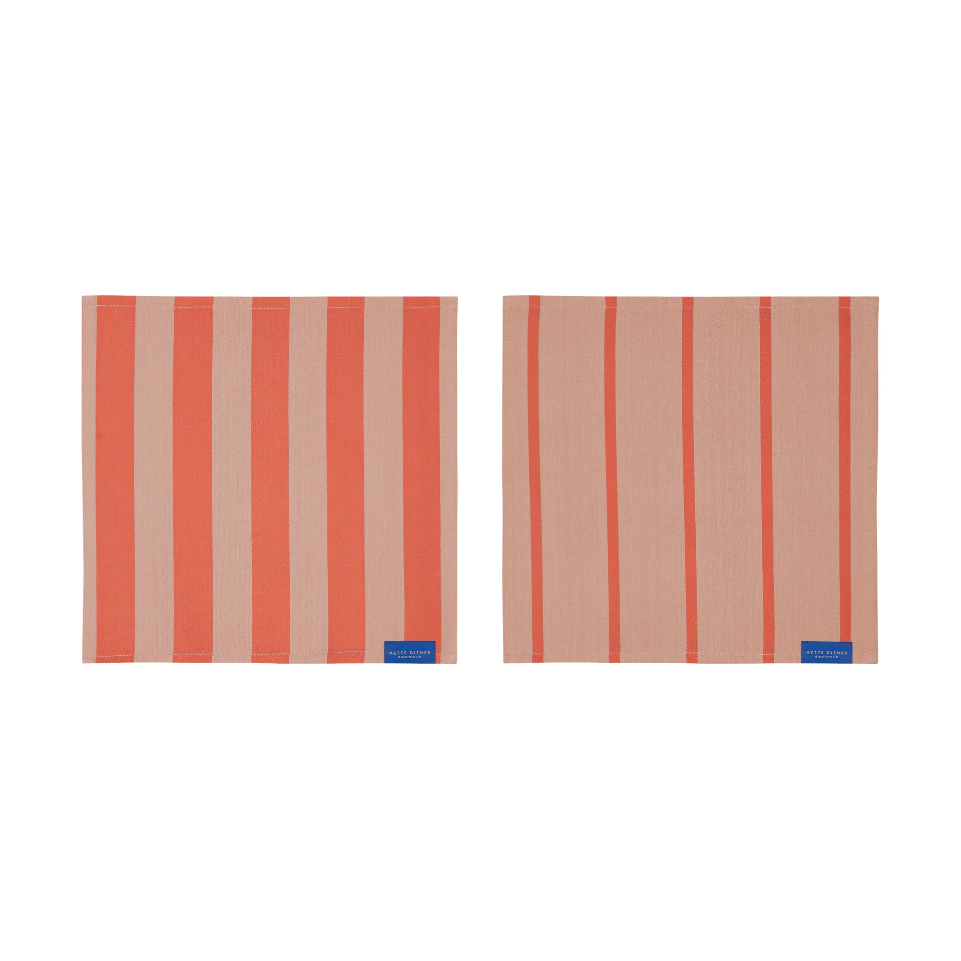 Stripes dishcloth 33x33 cm 2-pack, Latte Mette Ditmer