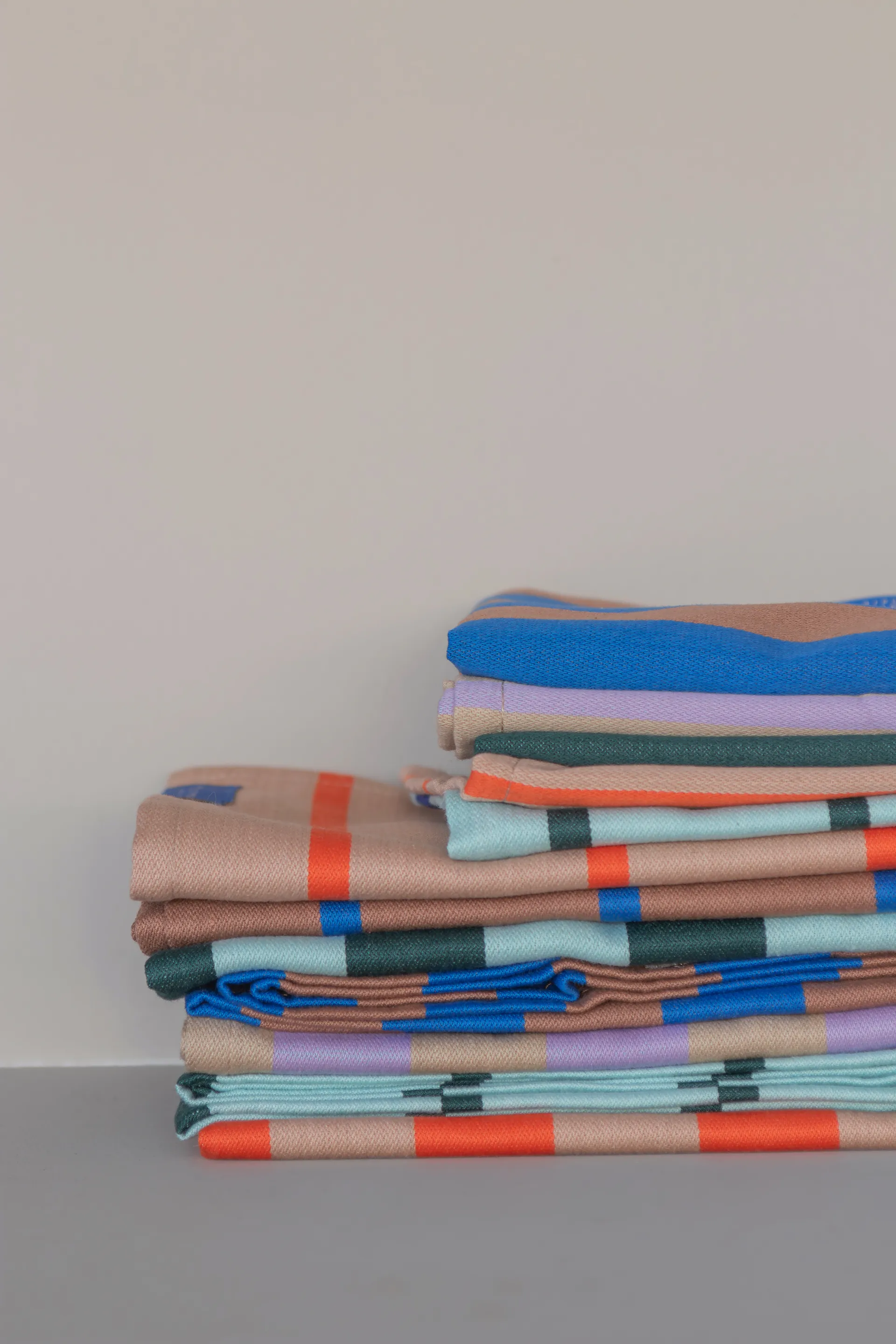 Stripes dishcloth 33x33 cm 2-pack, Mint Mette Ditmer