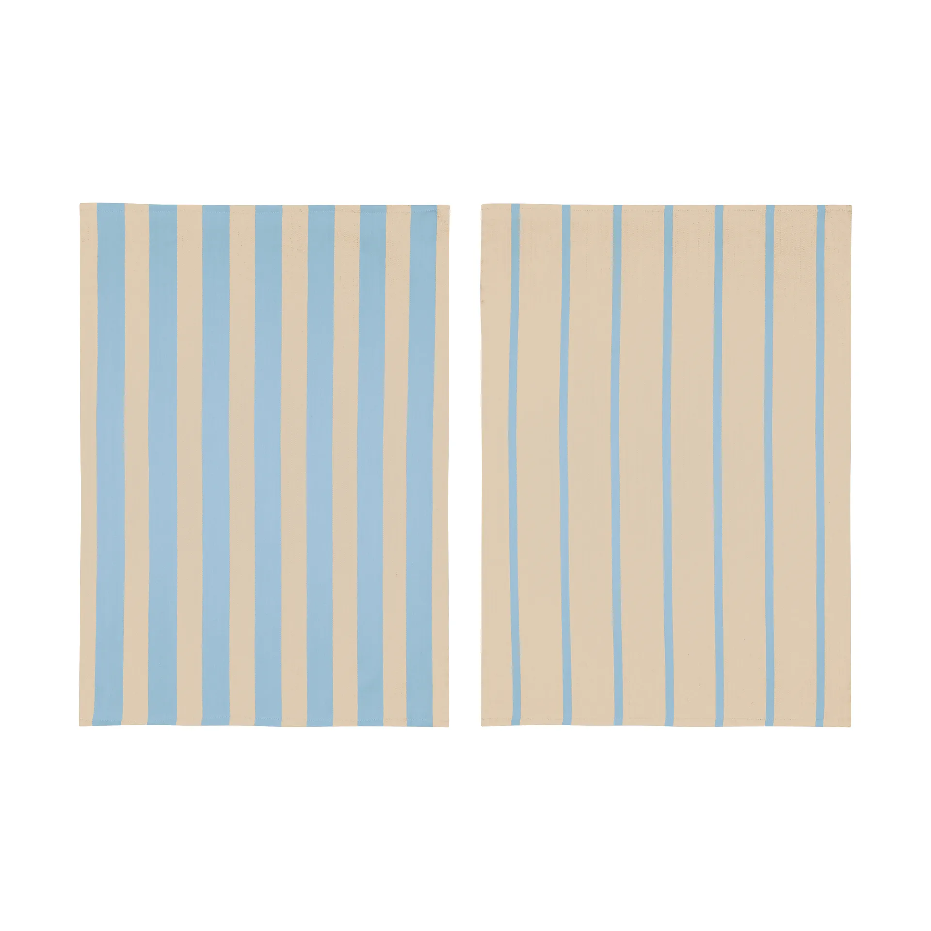 Stripes kitchen towel 50x70 cm 2-pack, Blue-Beige (blue-beige), 50x70 cm Mette Ditmer