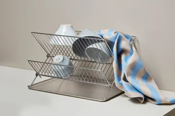Stripes kitchen towel 50x70 cm 2-pack - Blue-Beige (blue-beige), 50x70 cm - Mette Ditmer