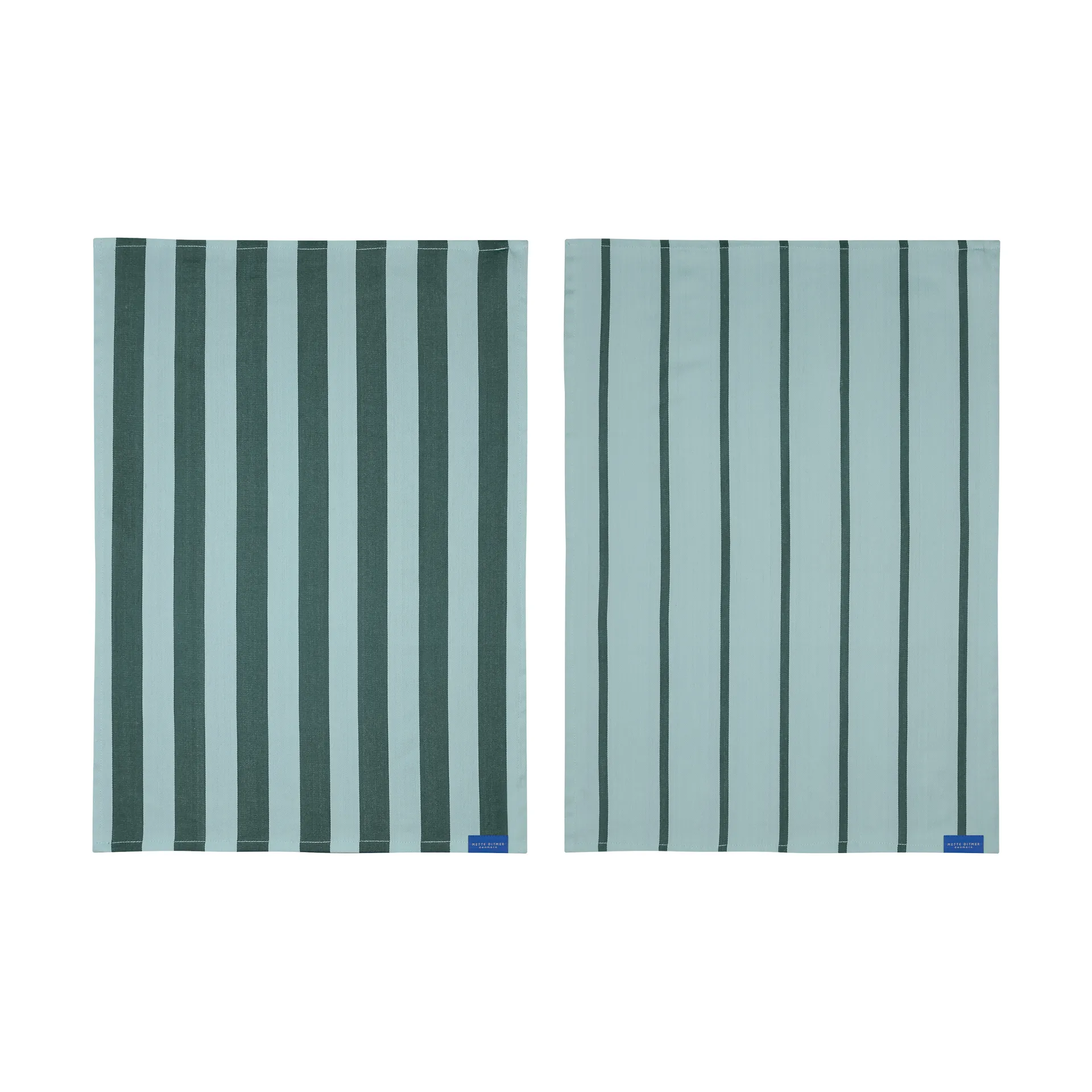 Stripes kitchen towel 50x70 cm 2-pack, Mint Mette Ditmer