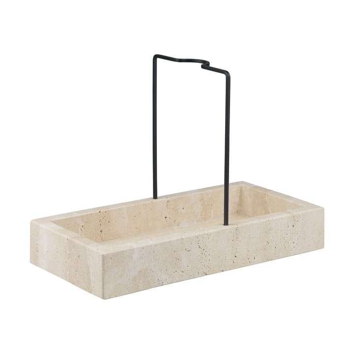 Travertine countertop organizer 12x23.5 cm - Linen - Mette Ditmer