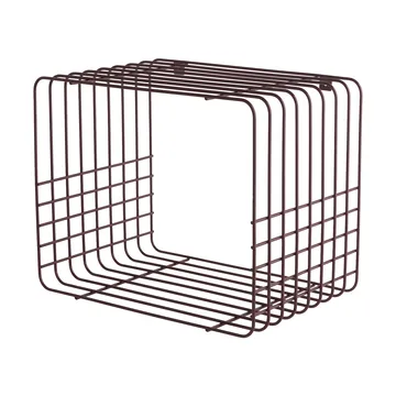 Wire shelf - Short, red, 26x38x30.5 cm - Mette Ditmer