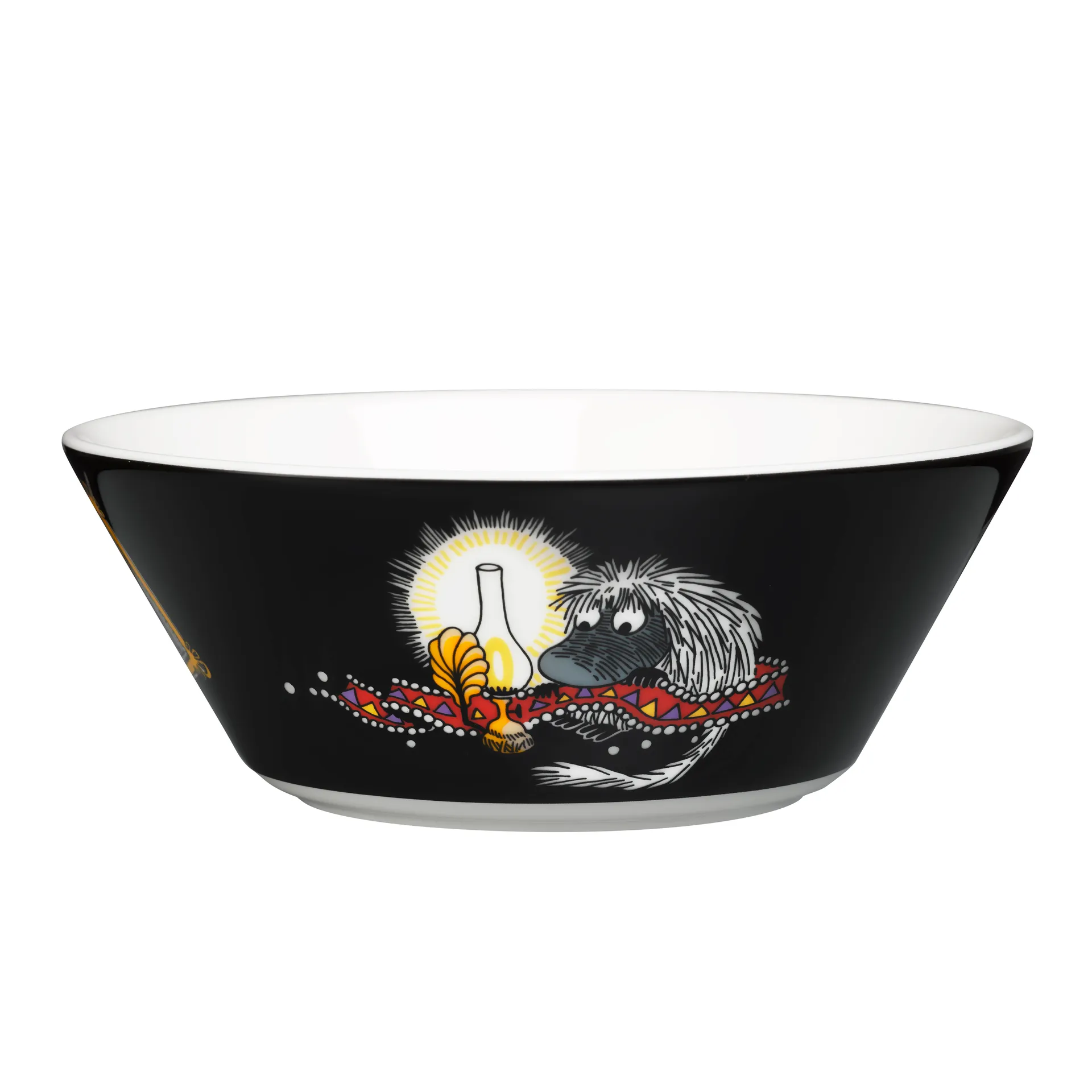 Ancestor Moomin bowl, black Moomin Arabia