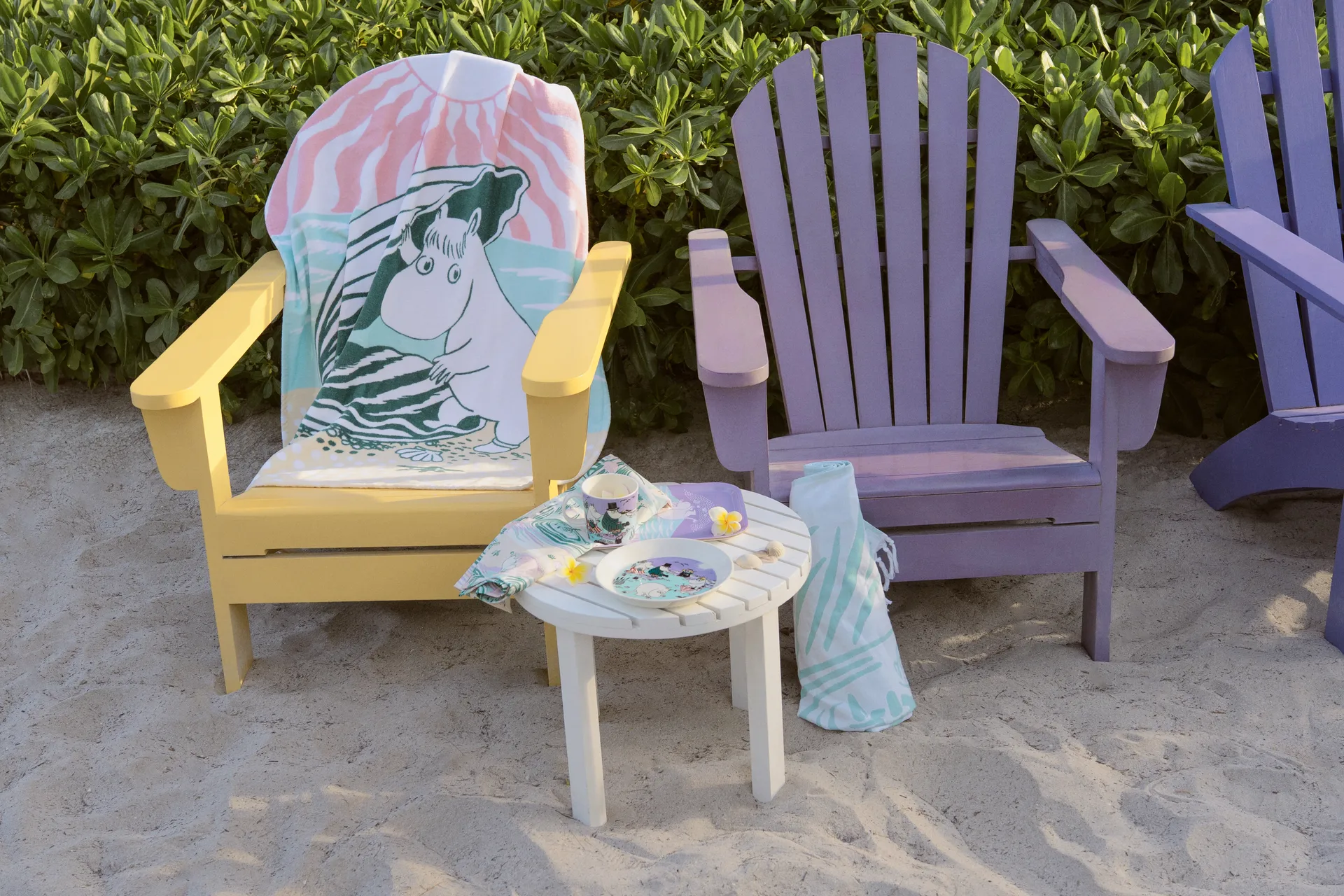 Beach day Moomin kitchen towel, 50x70 cm Moomin Arabia