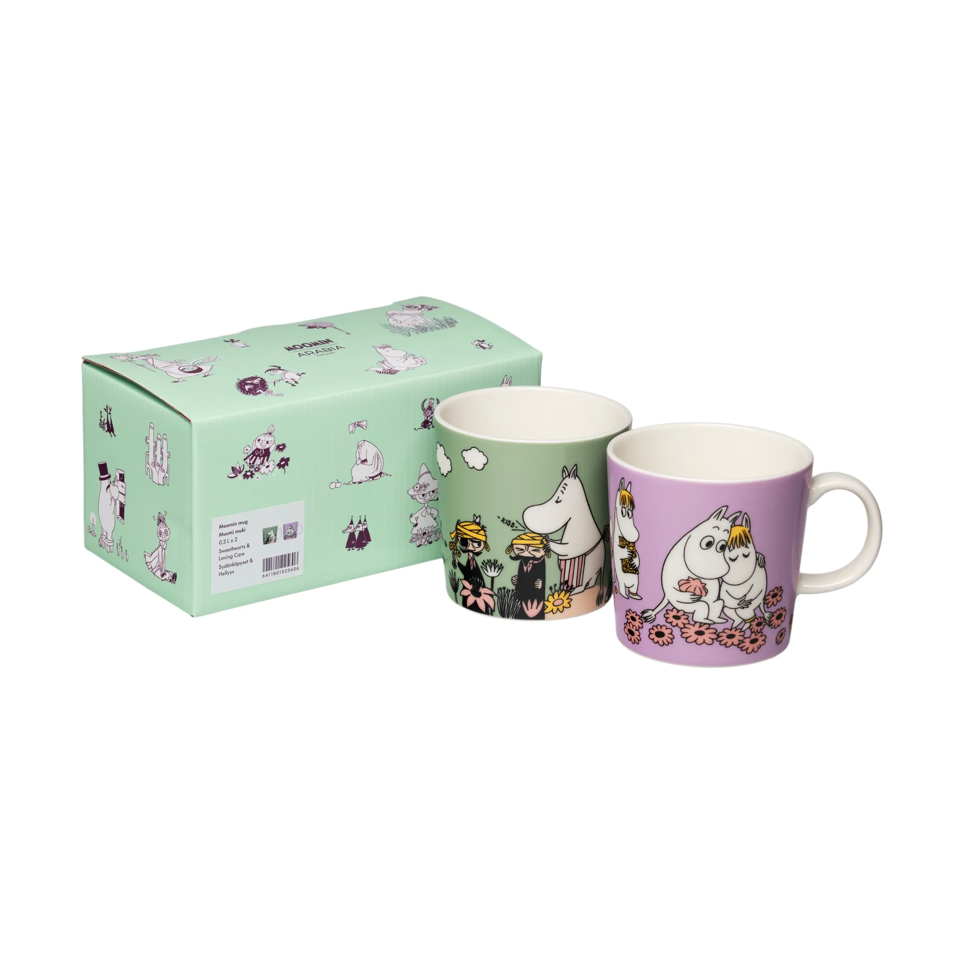 Enamored & Care Moomin mug, 2 pieces, 30 cl Moomin Arabia