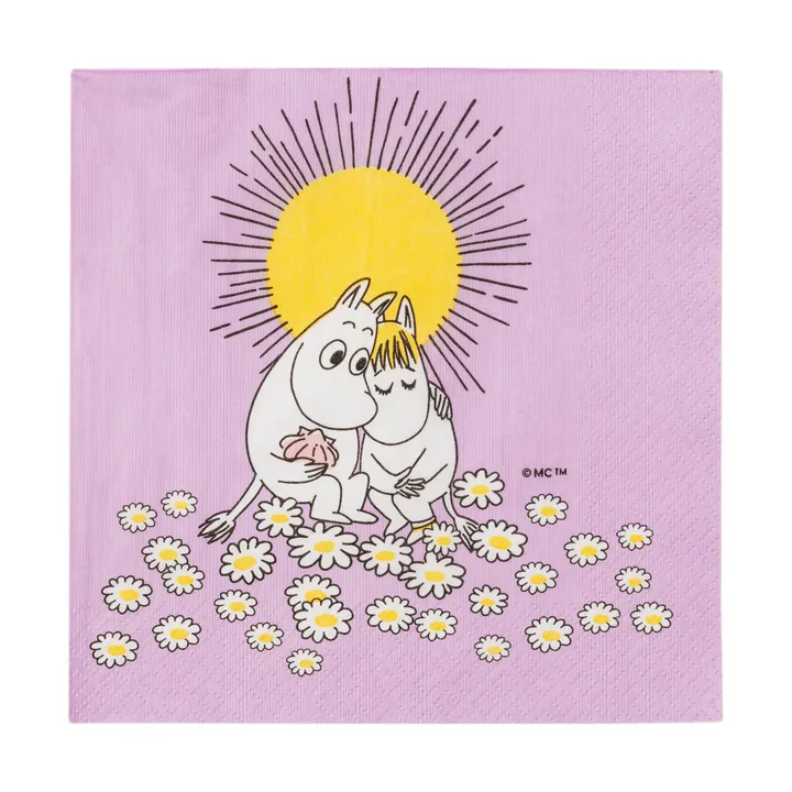 Enamored Moomin paper napkin 33x33 cm - 20-pack - Moomin Arabia