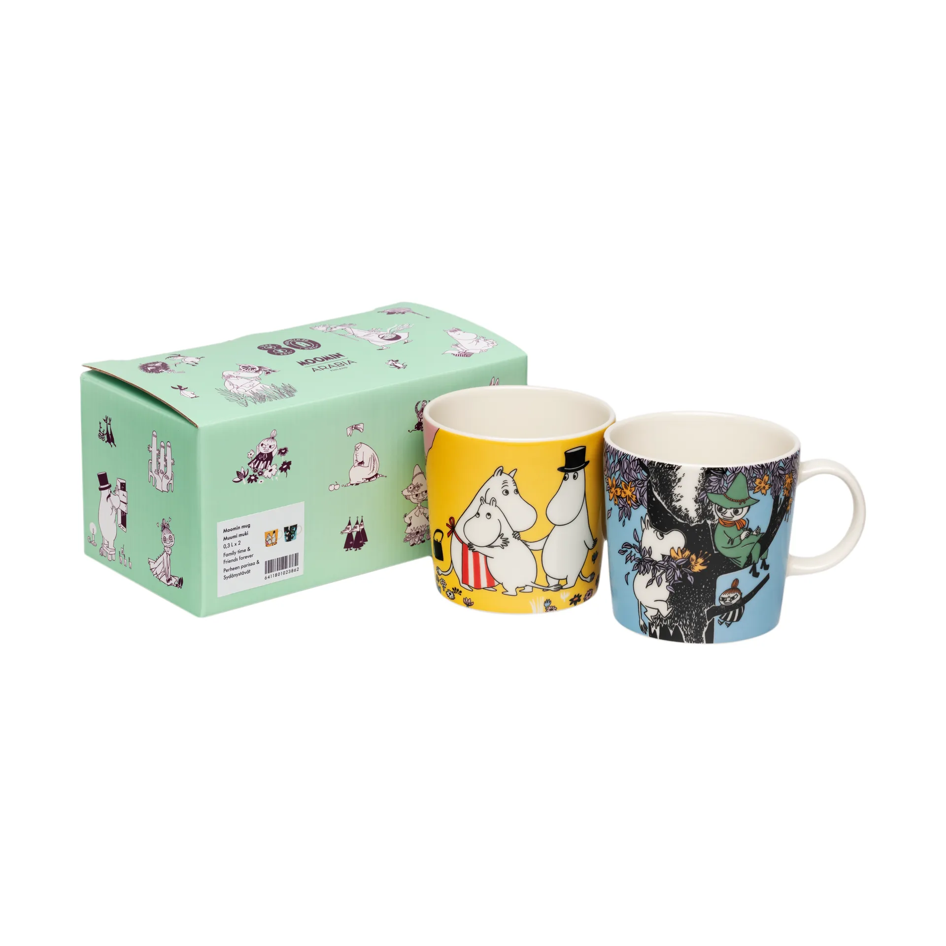 Family Cozy & Friends Forever Moomin Mug 2 pieces, 30 cl Moomin Arabia