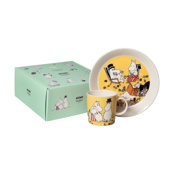 Family time Moomin mug & plate - 2 parts - Moomin Arabia