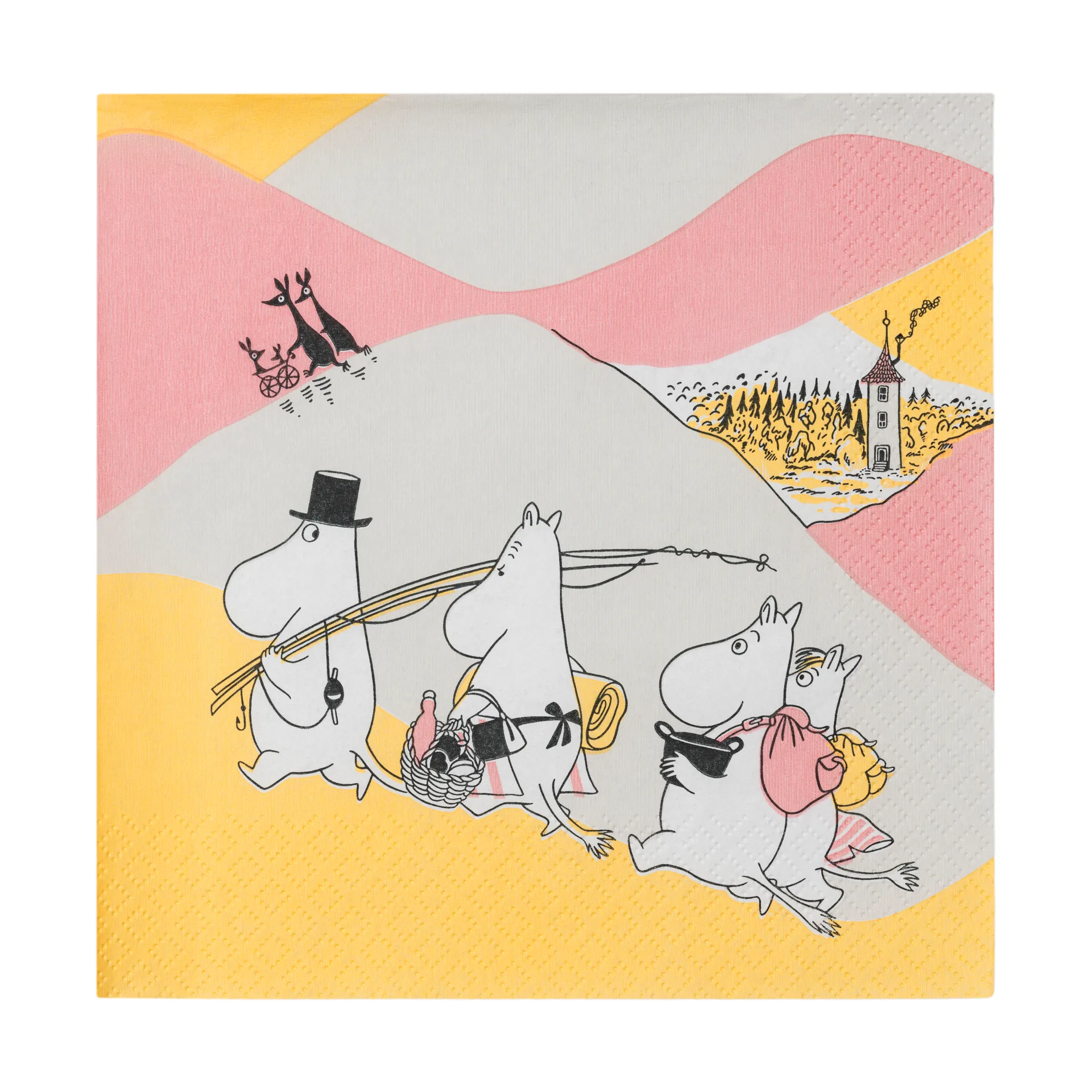 Family time paper napkin 33x33 cm 20-pack, Multi Moomin Arabia