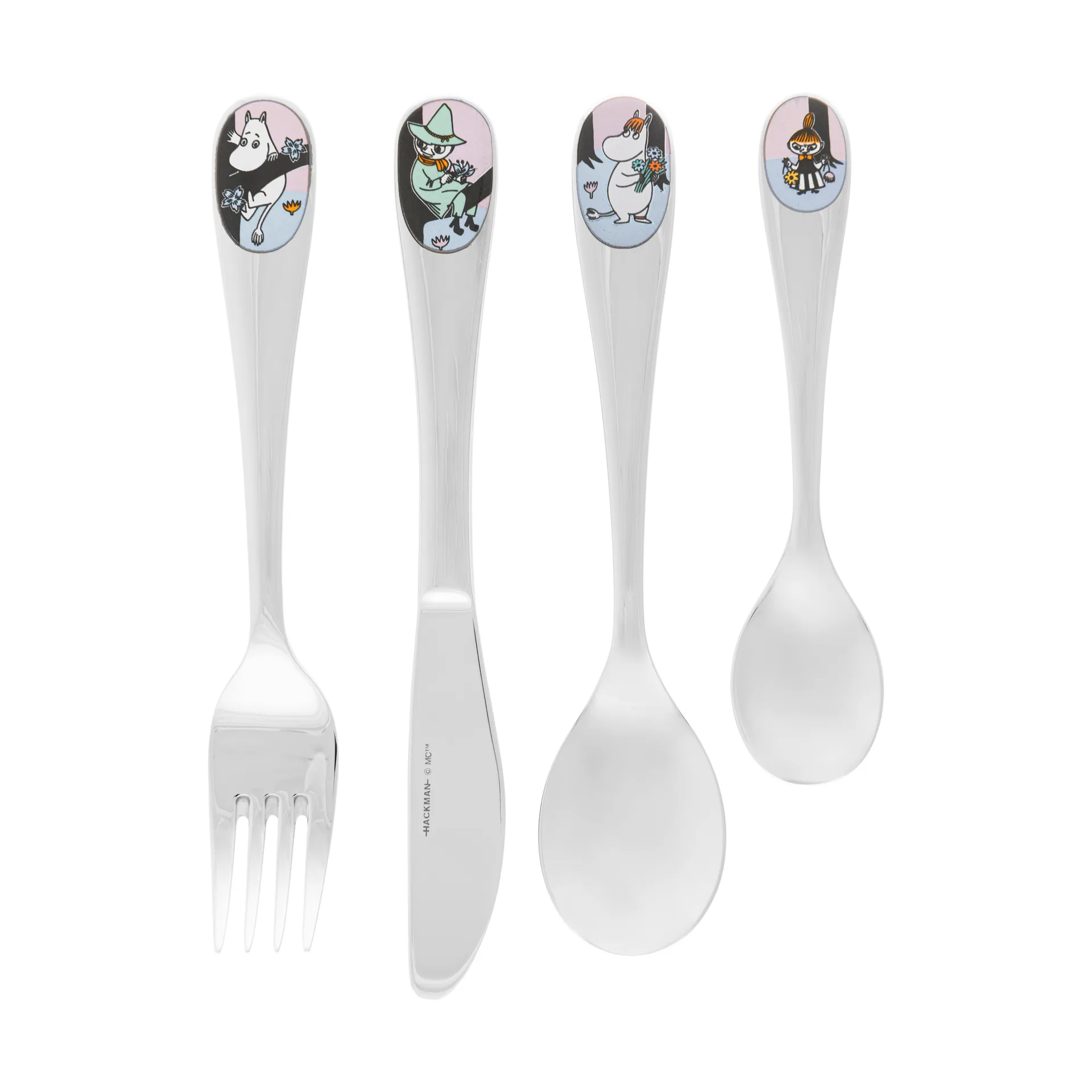 Friends forever cutlery set children 4-piece, Multi Moomin Arabia