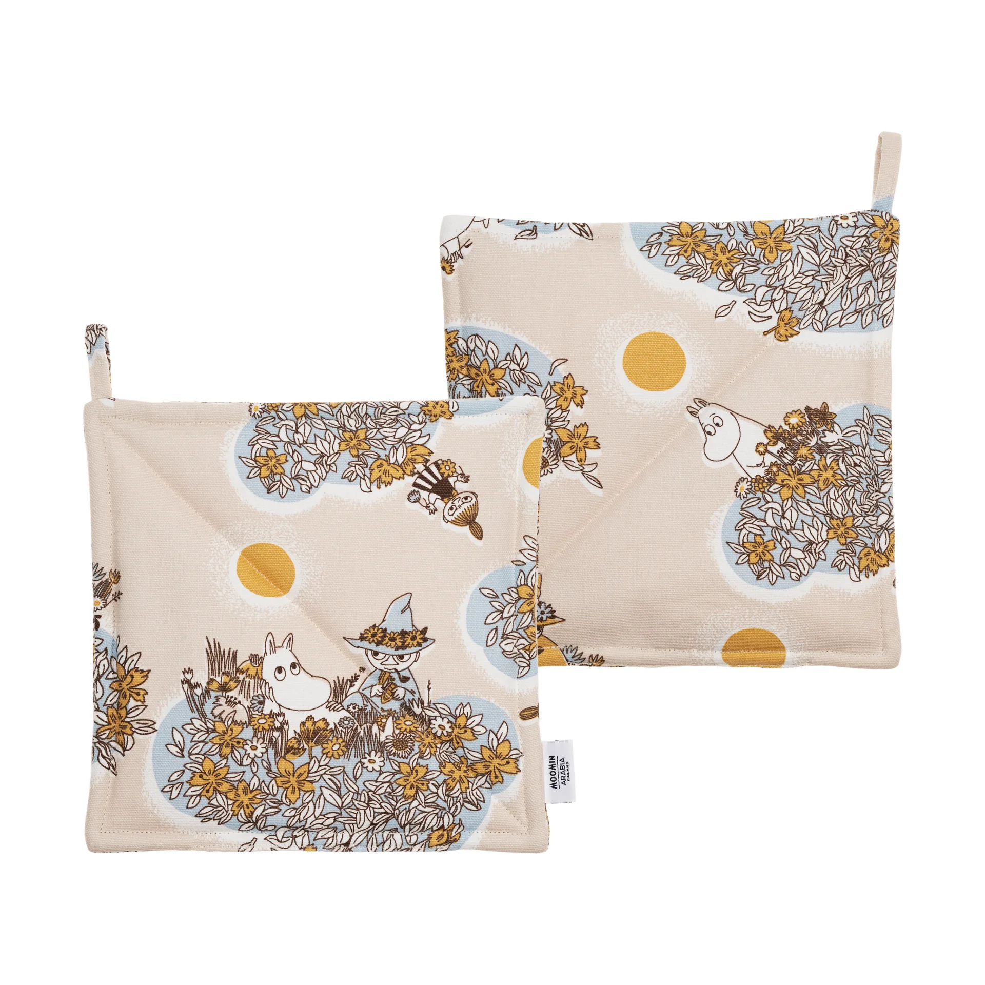 Friends forever Moomin potholders 2-pack, 22x22 cm Moomin Arabia