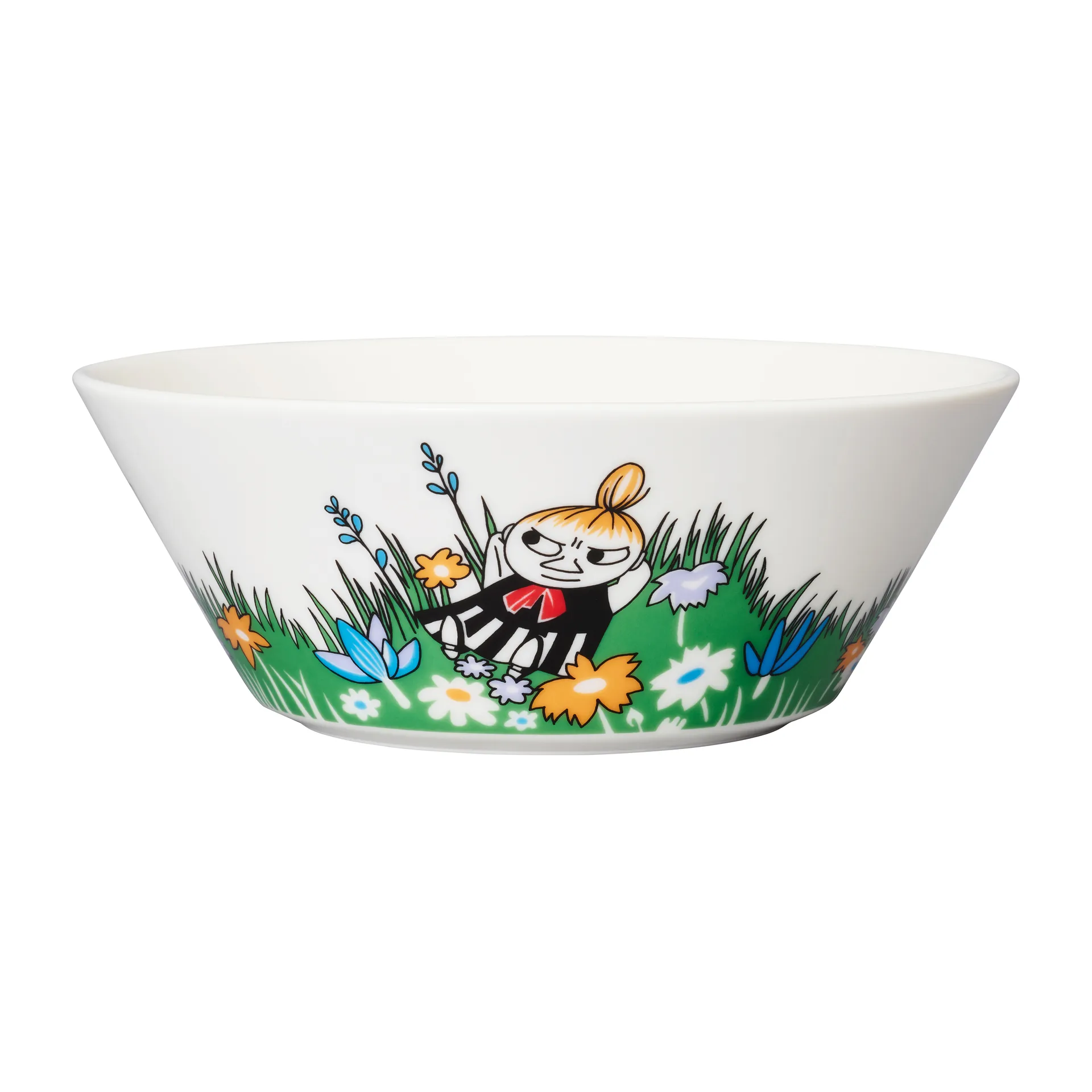 Little My and meadow Moomin bowl, White-multi Moomin Arabia