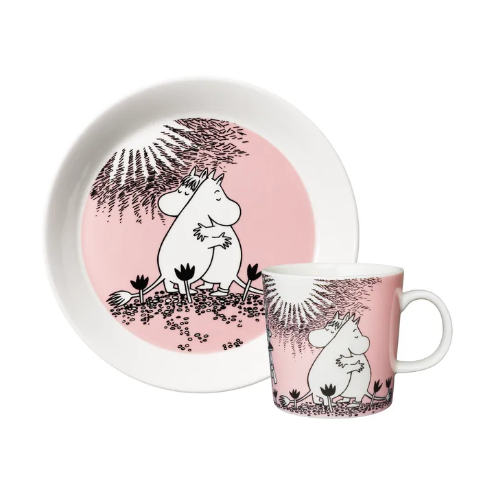 Love 30 Years Moomin Mug & Plate Limited Edition - 2 pieces - Moomin Arabia