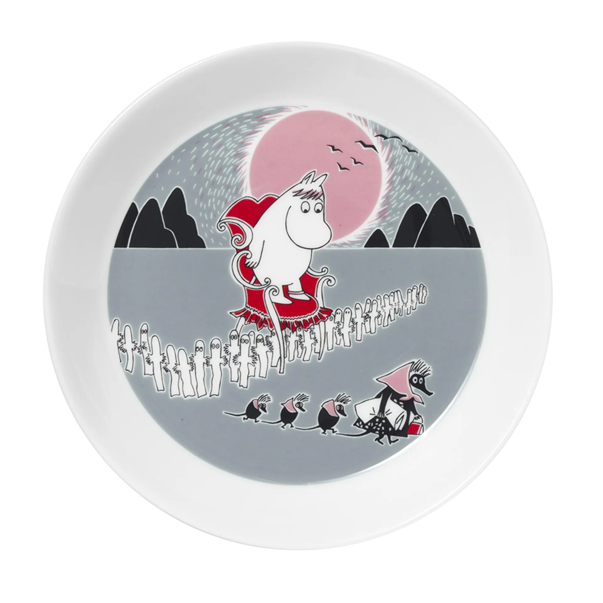 Moomin Adventure The Move plate, grey Moomin Arabia