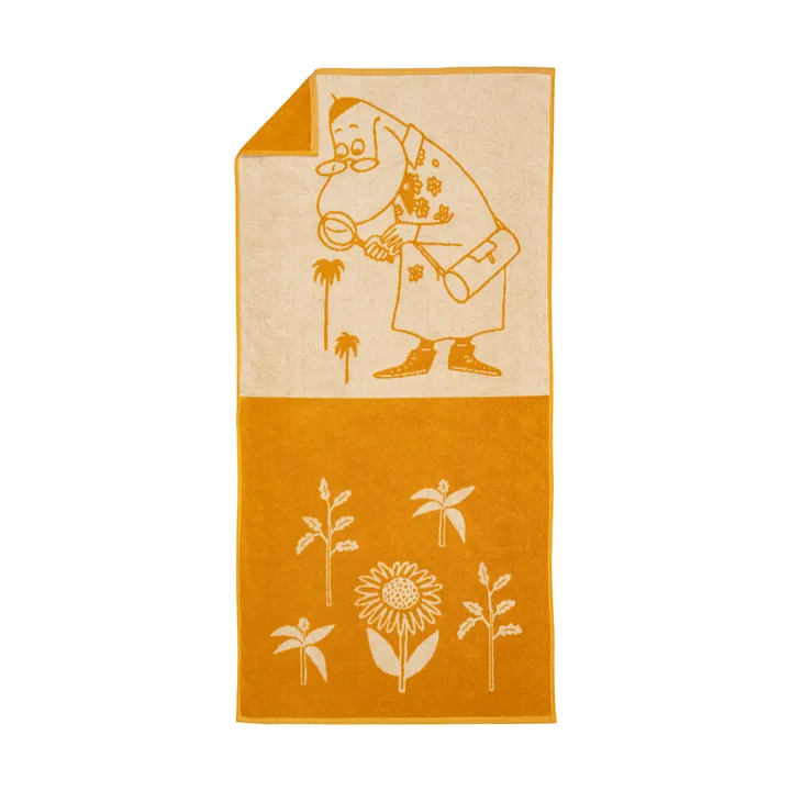 Moomin bath towel 70x140 cm - Hemulen, ochre - Moomin Arabia