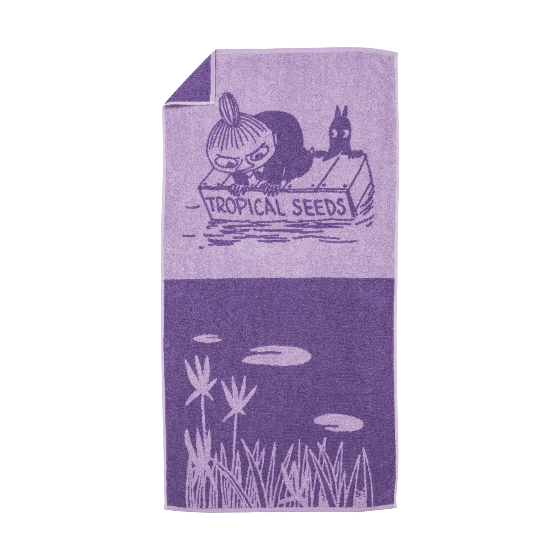 Moomin bath towel 70x140 cm, Little My purple Moomin Arabia