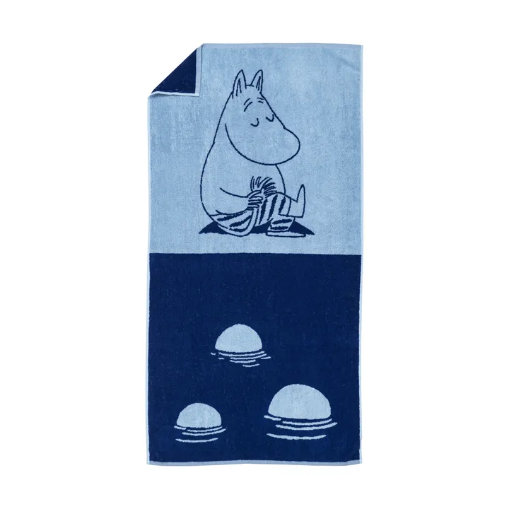 Moomin bath towel 70x140 cm - Moomintroll navy blue - Moomin Arabia