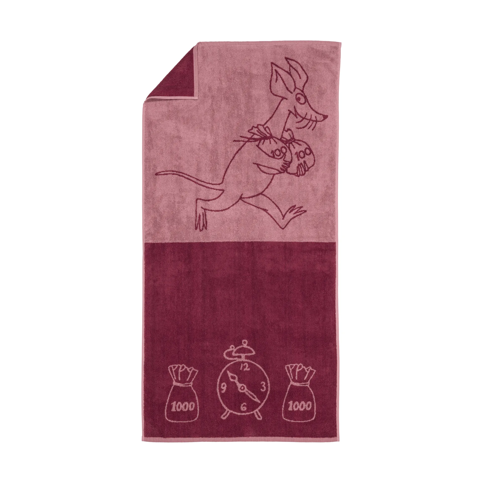 Moomin bath towel 70x140 cm, Sniff, mauve Moomin Arabia