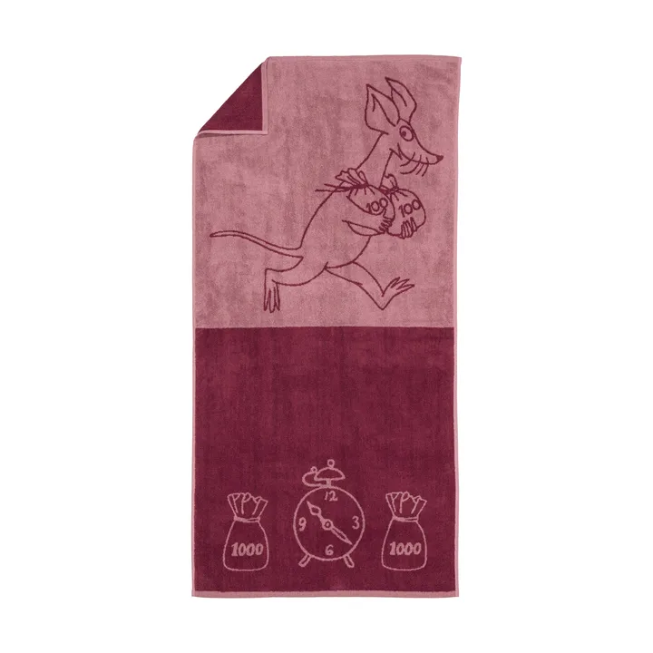 Moomin bath towel 70x140 cm - Sniff, mauve - Moomin Arabia