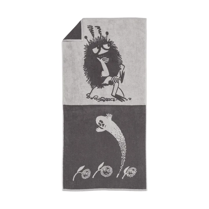 Moomin bath towel 70x140 cm - Stinky, grey - Moomin Arabia