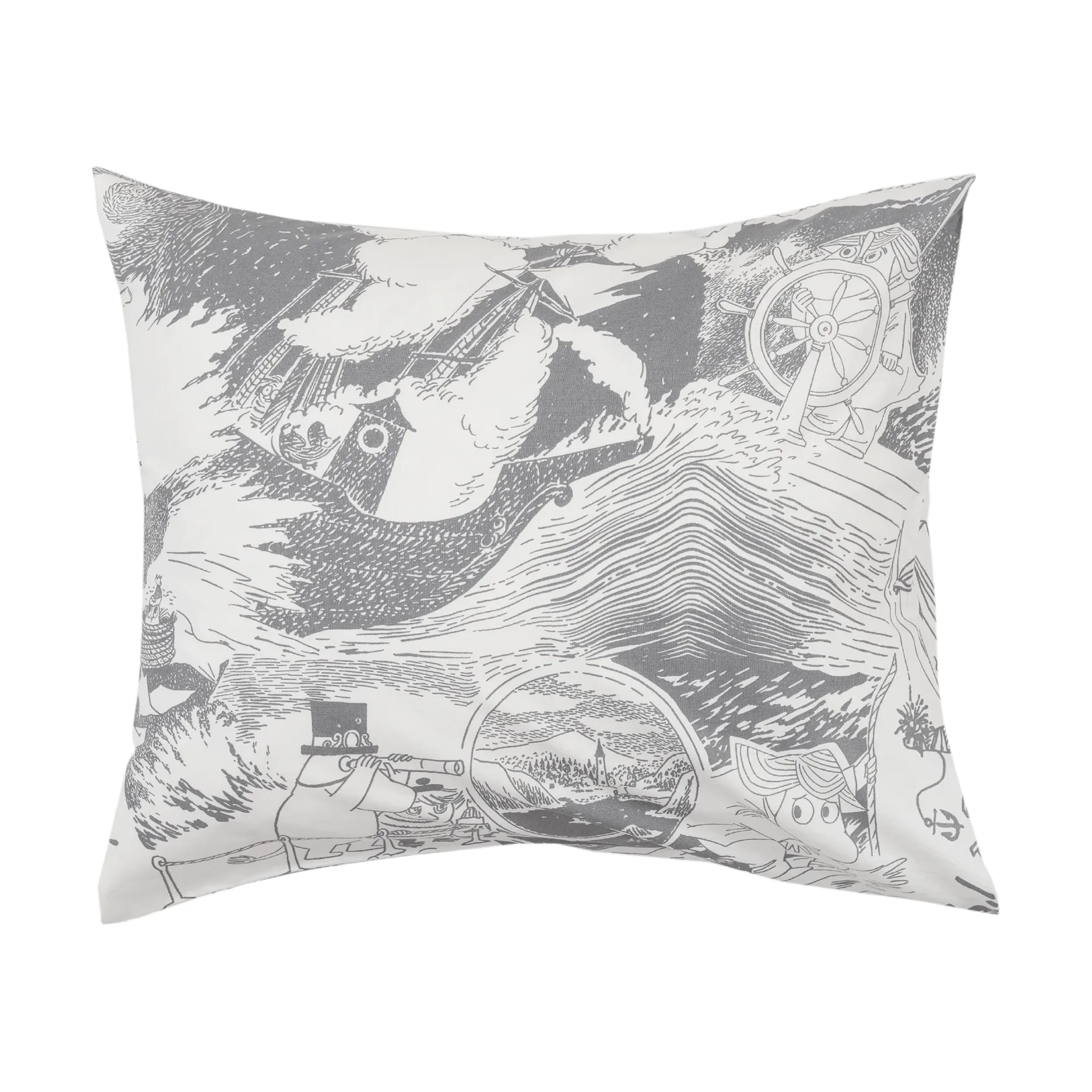 Moomin bed set 150x210 cm, Segling, grey Moomin Arabia