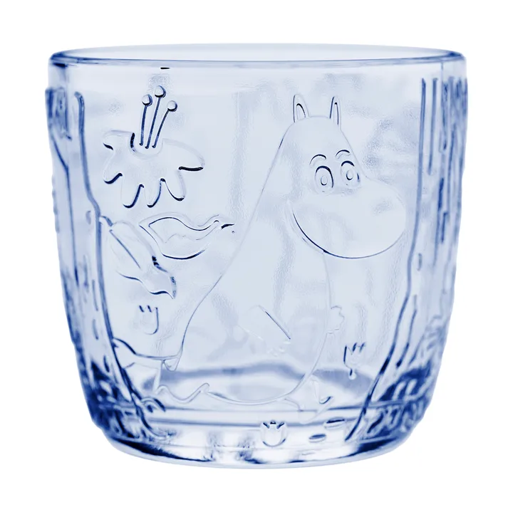 Moomin drinking glass 28 cl 2-pack - Light blue - Moomin Arabia