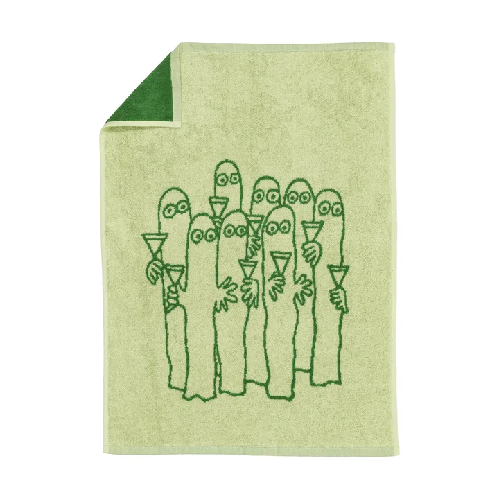 Moomin hand towel 50x70 cm - Hattifnattarna, green - Moomin Arabia
