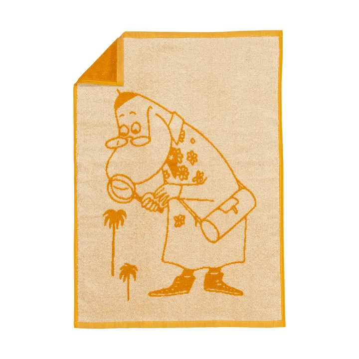 Moomin hand towel 50x70 cm - Hemulen, ochre - Moomin Arabia