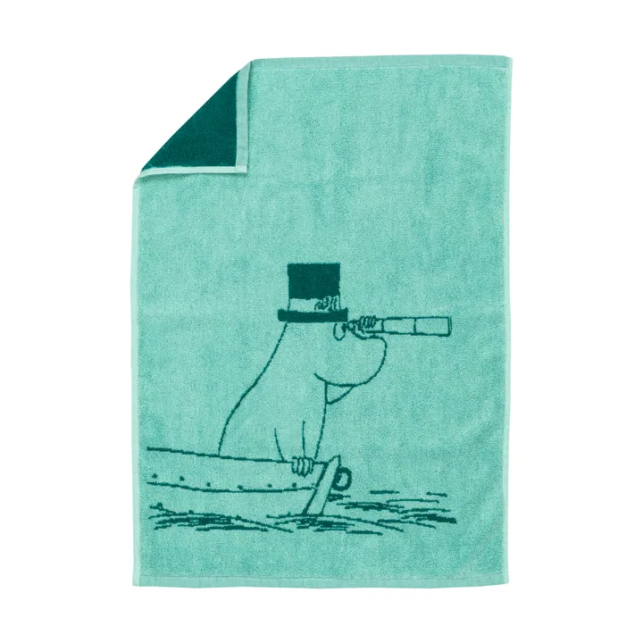 Moomin hand towel 50x70 cm - Moominpappa teal - Moomin Arabia