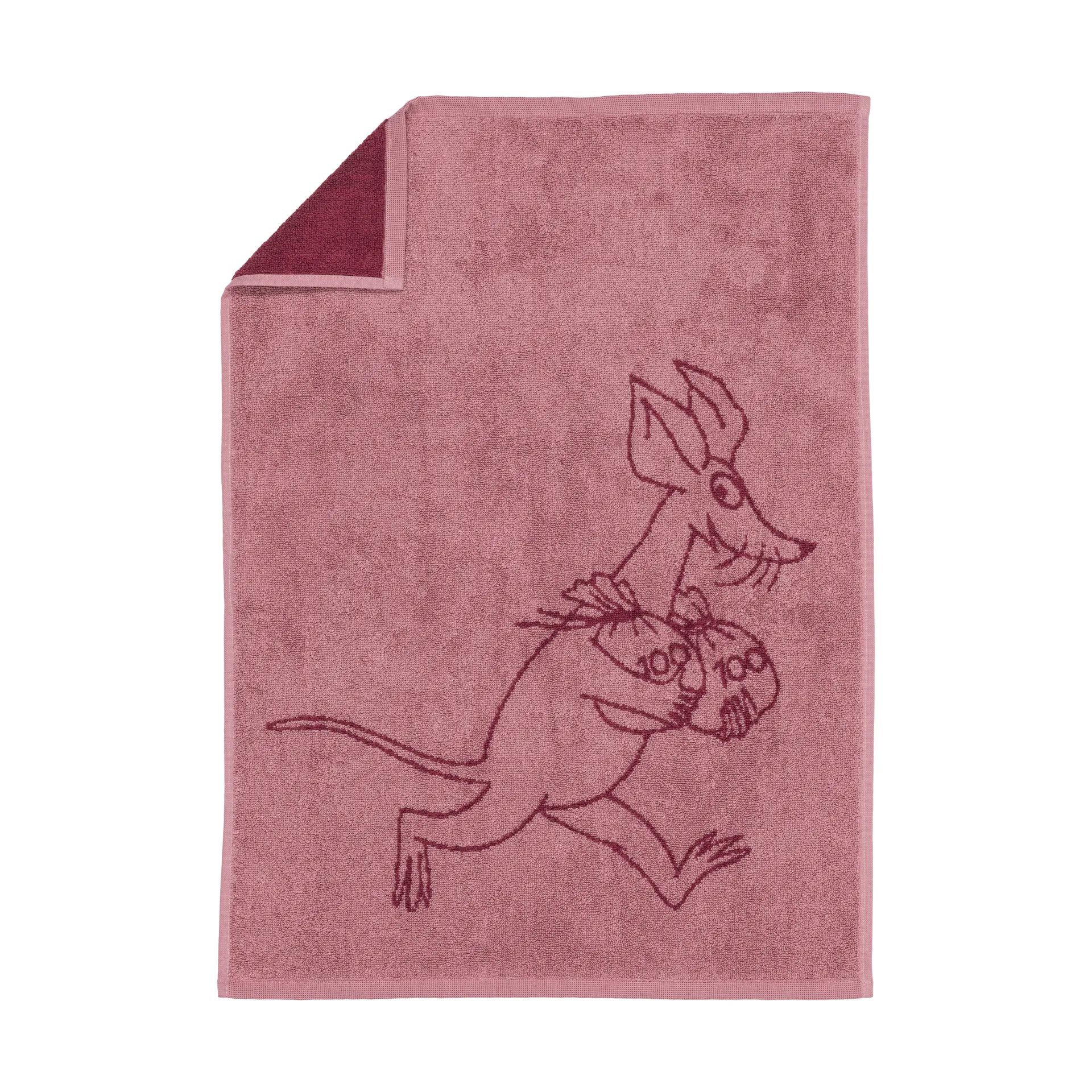 Moomin hand towel 50x70 cm, Sniff, mauve Moomin Arabia