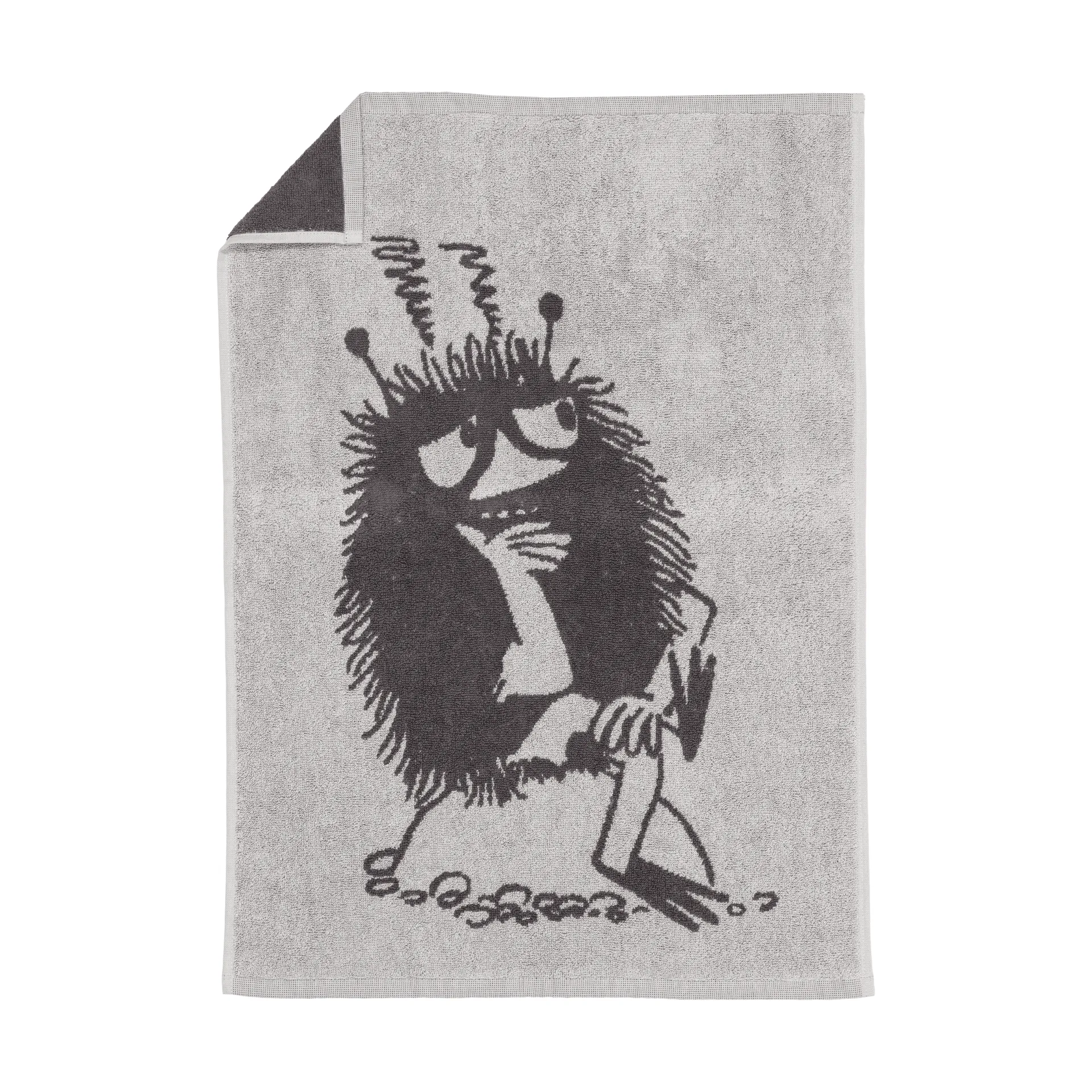 Moomin hand towel 50x70 cm, Stinky, grey Moomin Arabia