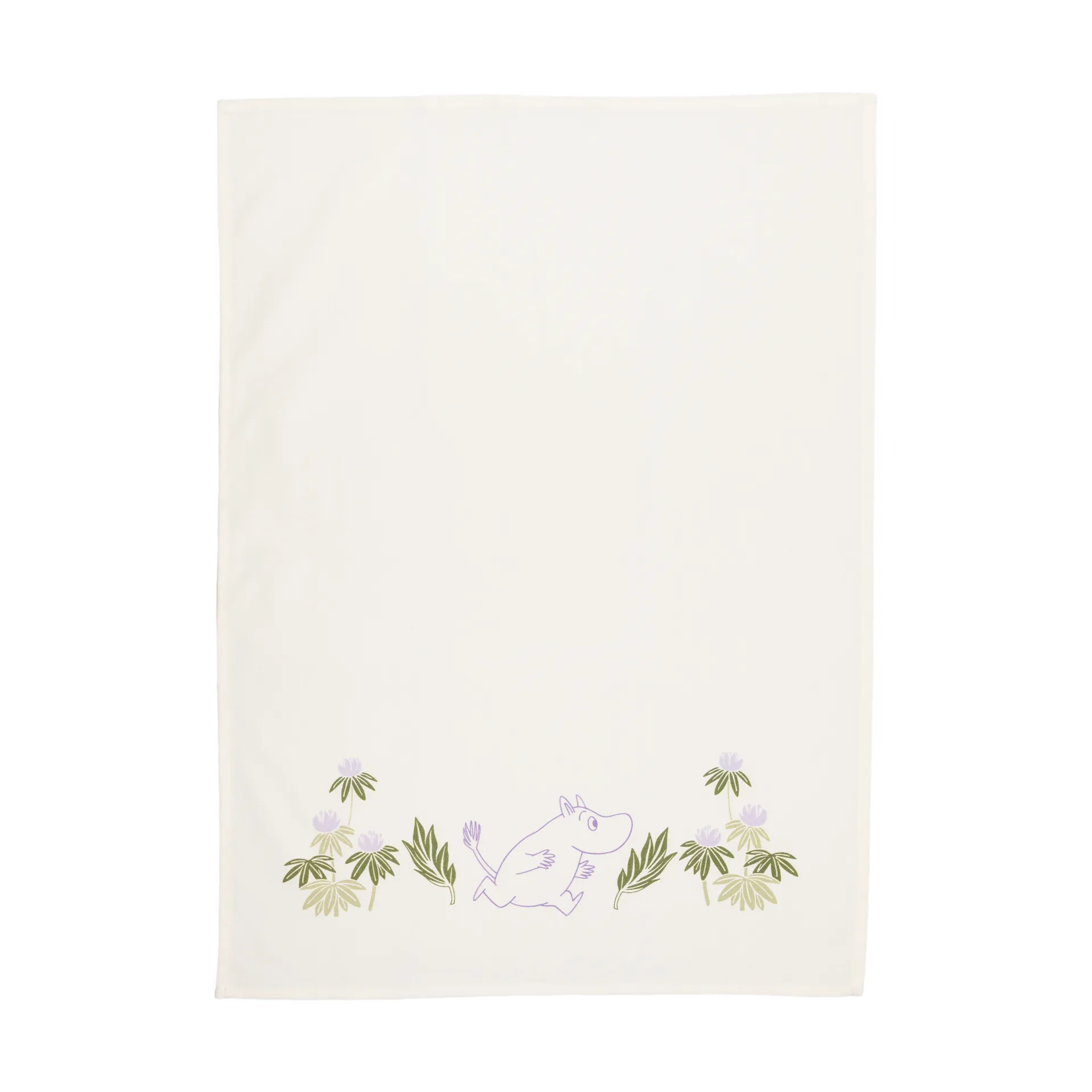 Moomin kitchen towel 50x70 cm 2 pieces, Purple-off-white Moomin Arabia