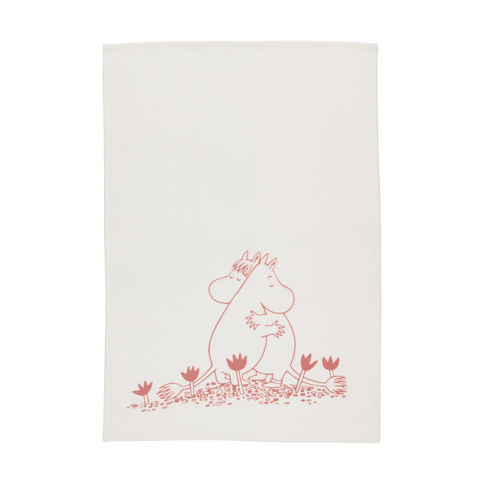 Moomin kitchen towel 50x70 cm, Love white Moomin Arabia