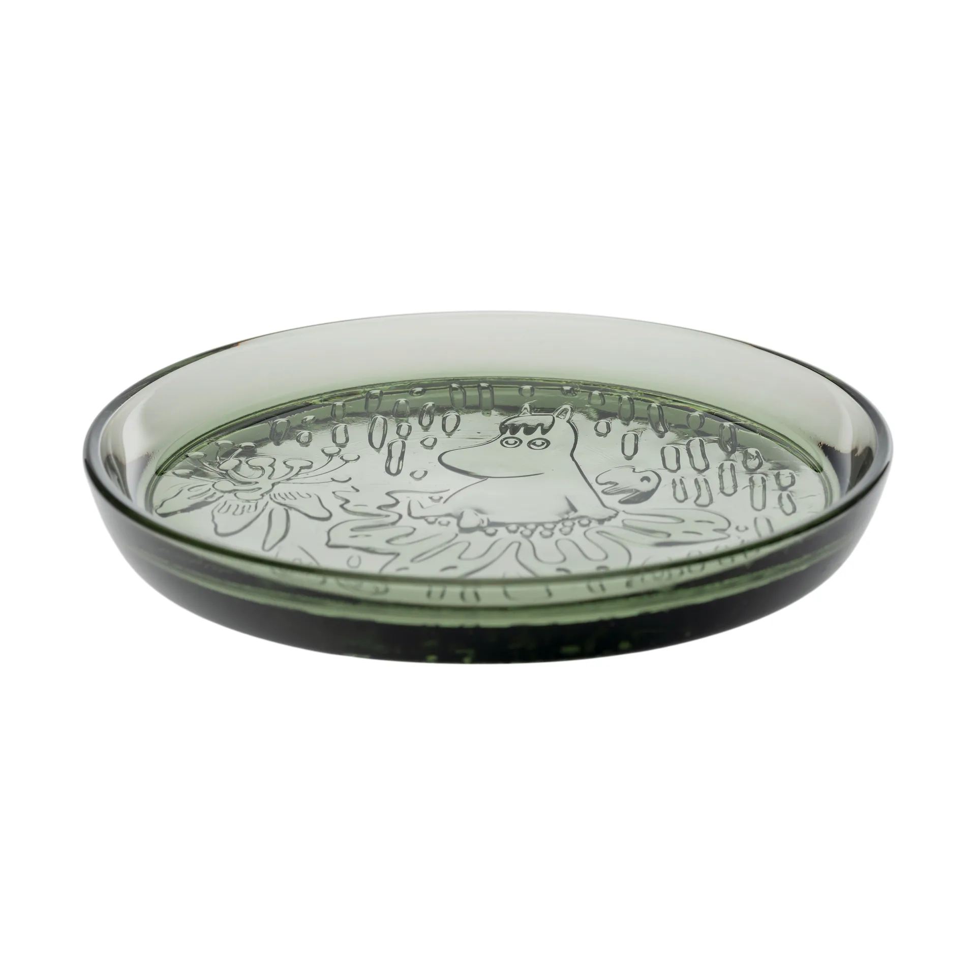 Moomin plate Ø15,5 cm, Pine green Moomin Arabia