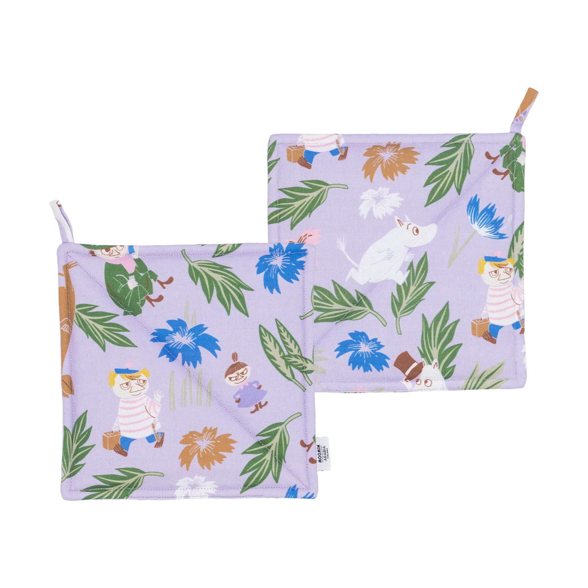 Moomin potholder 22x26 cm 2-pack, Purple Moomin Arabia