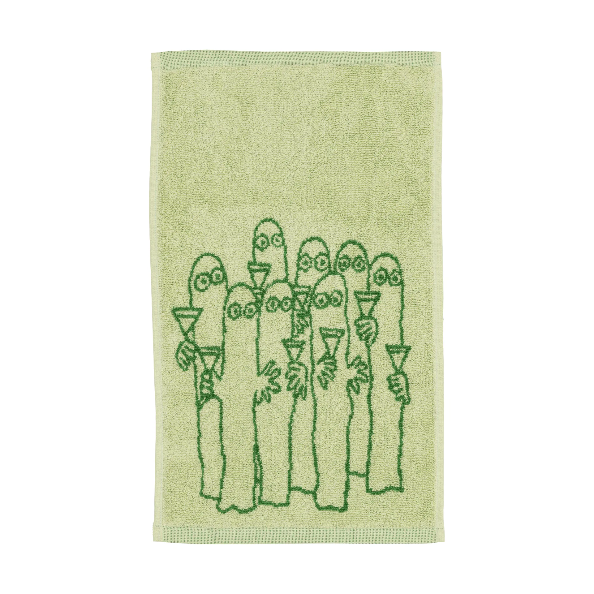 Moomin towel 30x50 cm, Hattifnattarna, green Moomin Arabia