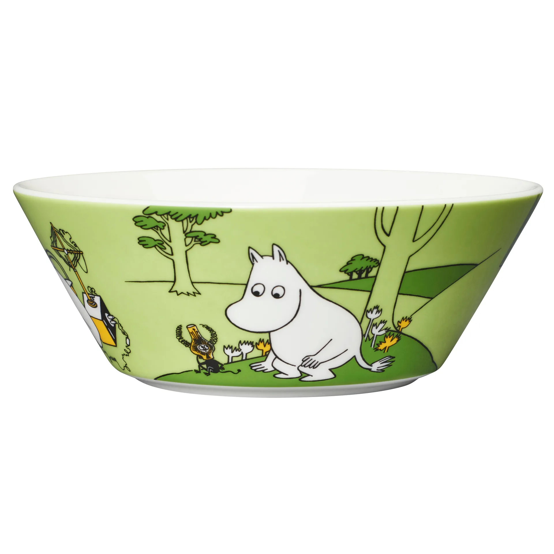 Moomintroll Moomin bowl, Grass green Moomin Arabia