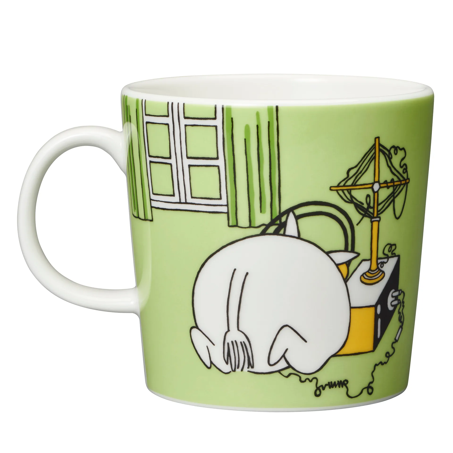 Moomintroll Moomin mug, Grass green Moomin Arabia