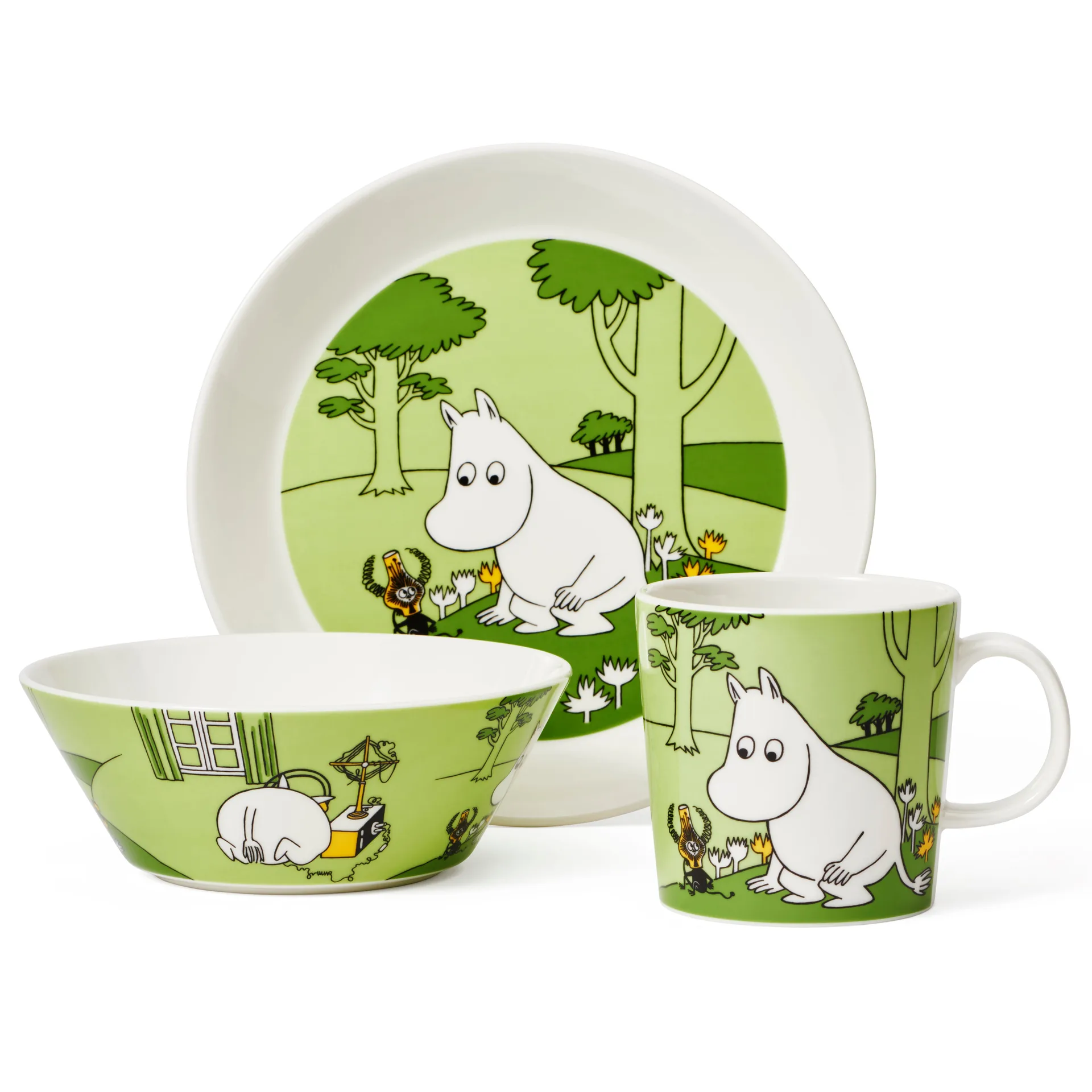 Moomintroll Moomin mug, Grass green Moomin Arabia