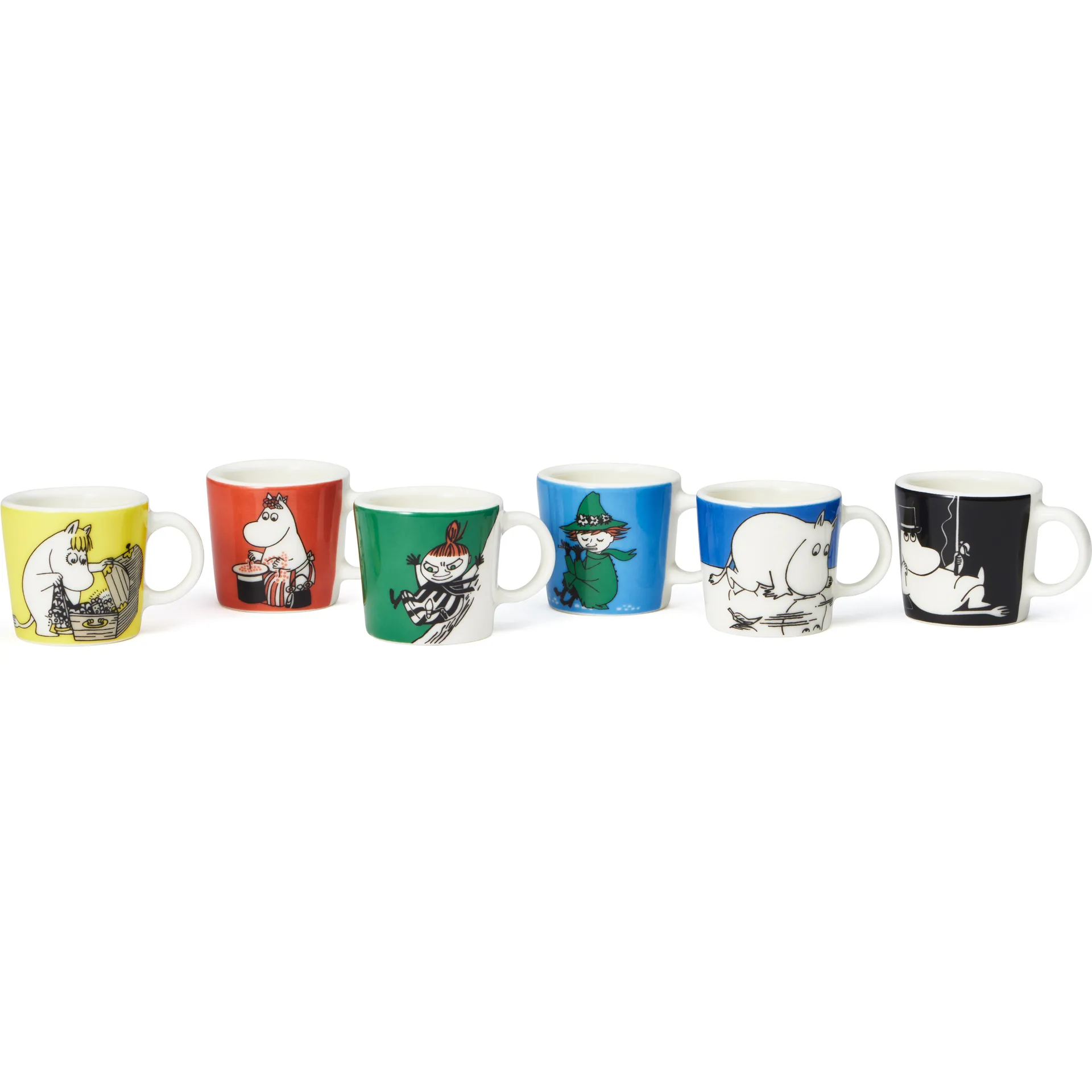 Mumin mini mugs 6-pack Första classic, Multi Moomin Arabia