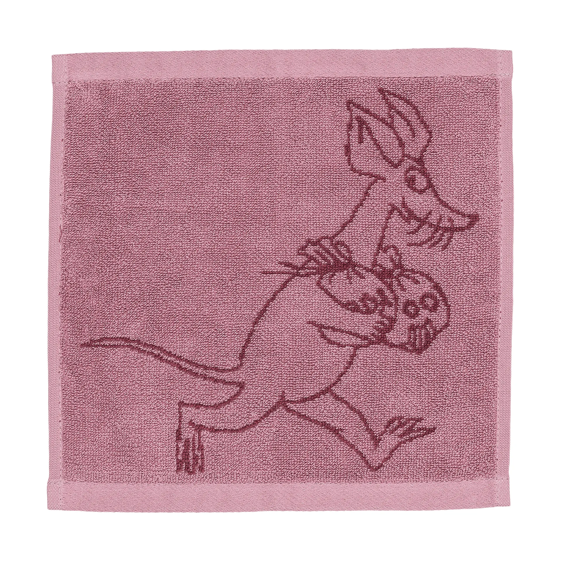 Mumin towel 25x25 cm, Sniff, mauve Moomin Arabia